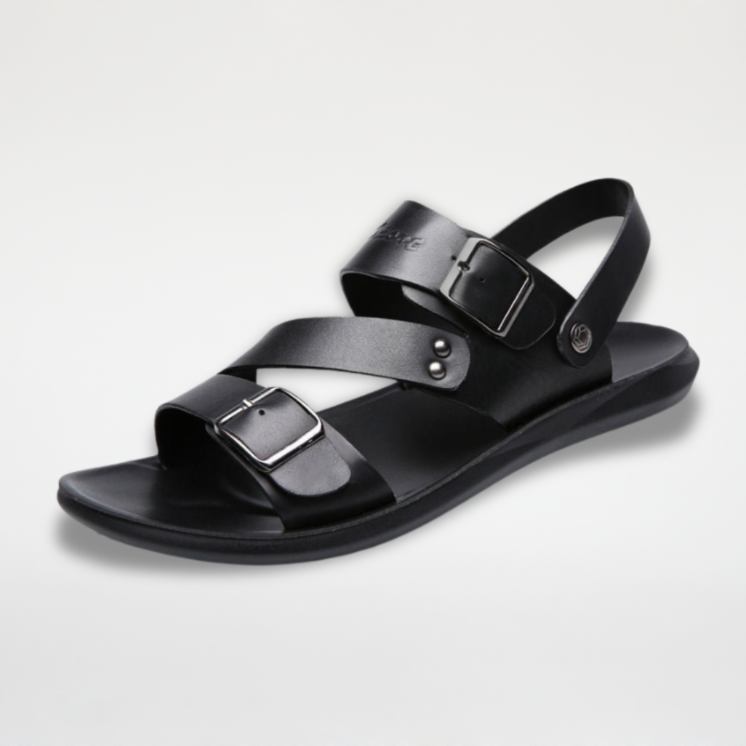 Sandália de Couro Confortável Masculina