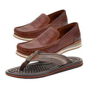 Mocassim Ortopédico Democrata + Chinelo Massageador [LIQUIDAÇÃO]