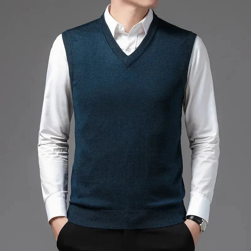 Colete Masculino de Lã - Elegância e Conforto