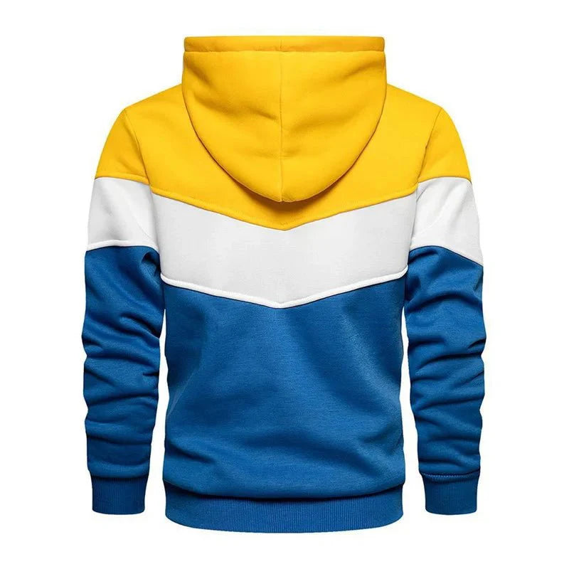 Moletom Masculino Listrado com Capuz - Estilo Streetwear Casual