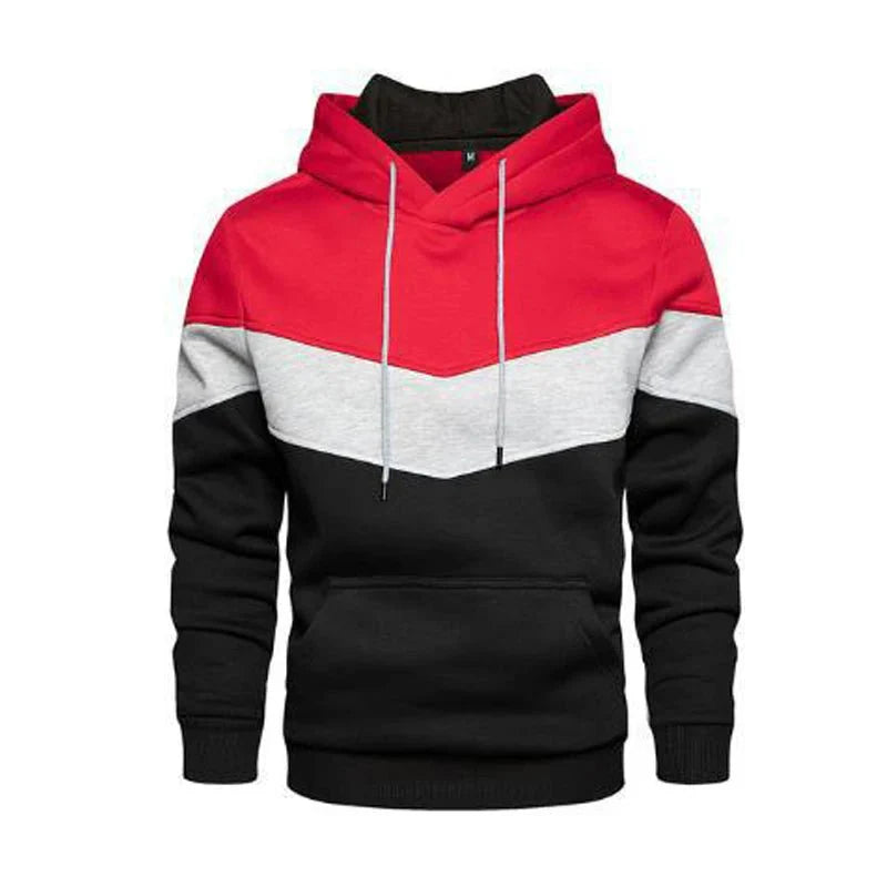 Moletom Masculino Listrado com Capuz - Estilo Streetwear Casual