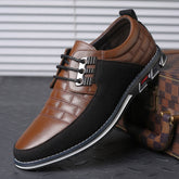 Sapato Casual de Couro Masculino - Clássico Moderno